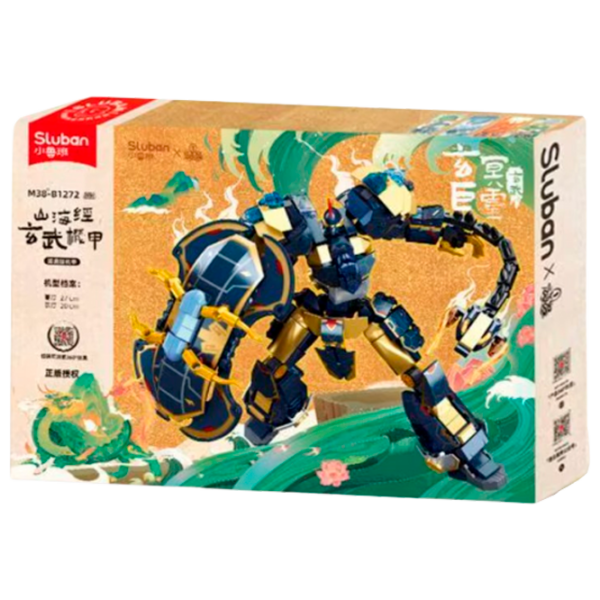 Constructor Sluban Black Turtle Robot Multicolor Numărul de piese 685, 6+ photo 1