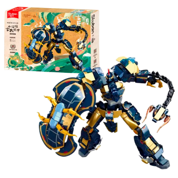 Constructor Sluban Black Turtle Robot Multicolor Numărul de piese 685, 6+ photo 2