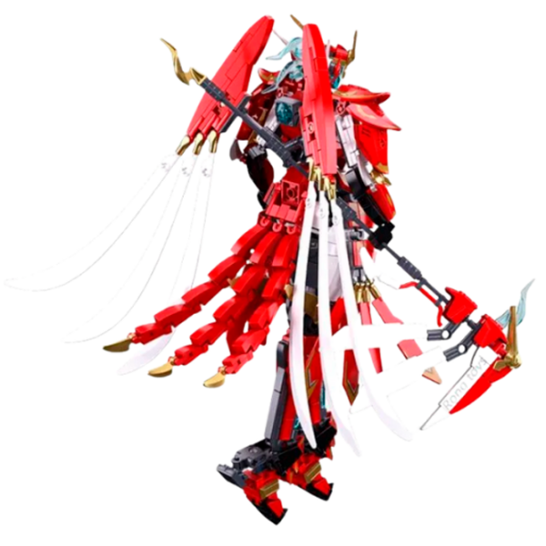 Constructor Sluban Bird Robot Red Numărul de piese 706, 6+ photo 4