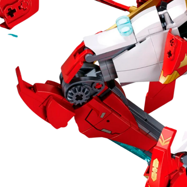 Constructor Sluban Bird Robot Red Numărul de piese 706, 6+ photo 6