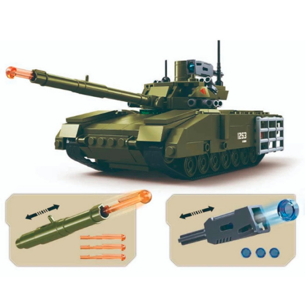 Constructor Sluban T-14S Khaki Numărul de piese 319, 6+ photo 4