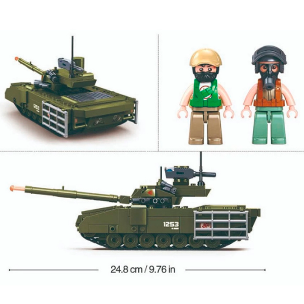 Constructor Sluban T-14S Khaki Numărul de piese 319, 6+ photo 6