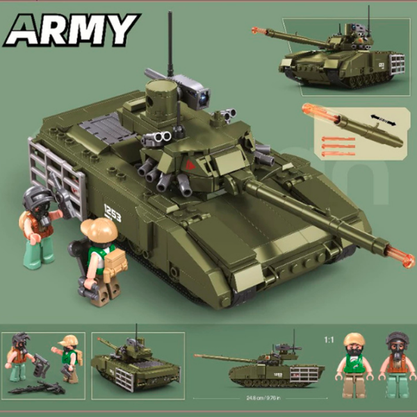 Constructor Sluban T-14S Khaki Numărul de piese 319, 6+ photo 7