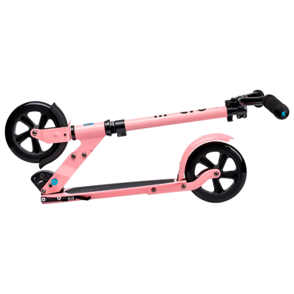 Детский двухколёсный самокат Micro Speed Deluxe (SA0213) Неоновая роза 7 лет, 100 кг, Полиуретановые photo 2