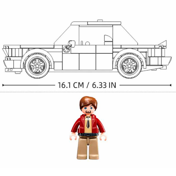 Constructor Sluban Classic car White Numărul de piese 277, 6+ photo 3