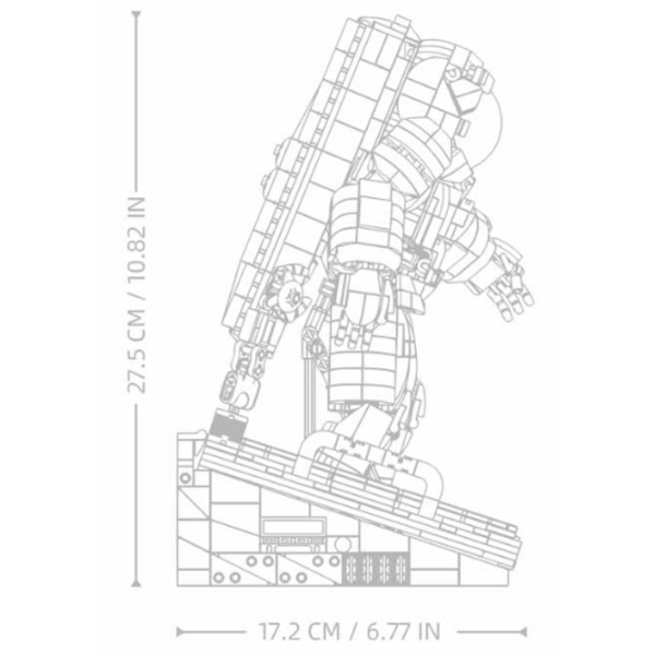 Constructor Sluban Astronaut White Numărul de piese 1401, 12+ photo 2