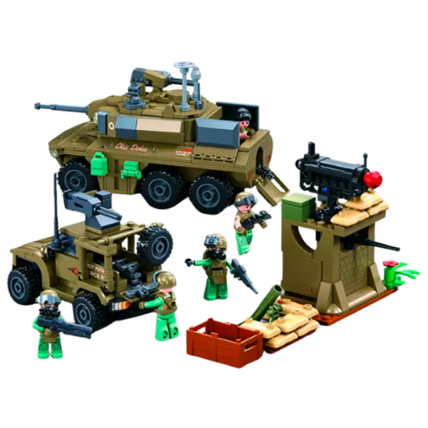 Constructor Sluban Military vehicles Khaki Numărul de piese 744, 6+ photo 5