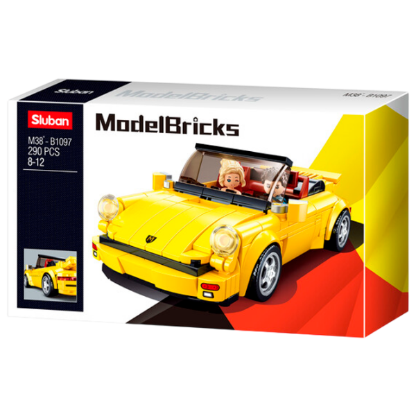 Constructor Sluban German Sports Car Yellow Numărul de piese 254, 6+ photo 1
