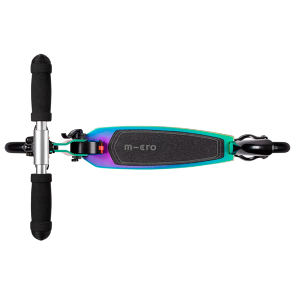 Детский двухколёсный самокат Micro Speed (SA0244) Неохром , 100 кг, Полиуретановые photo 4