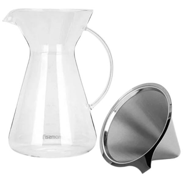 Ibric Fissman POUR OVER
Transparent 0.9l, Metal photo 1