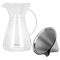 Ibric Fissman POUR OVER
Transparent 0.9l, Metal