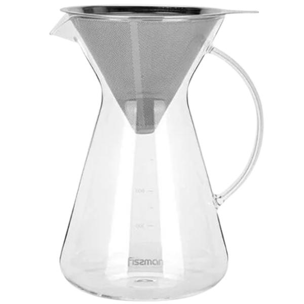 Ibric Fissman POUR OVER
Transparent 0.9l, Metal photo 2