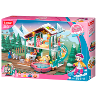 Constructor Sluban Holiday home Pink Numărul de piese 439, 6+
