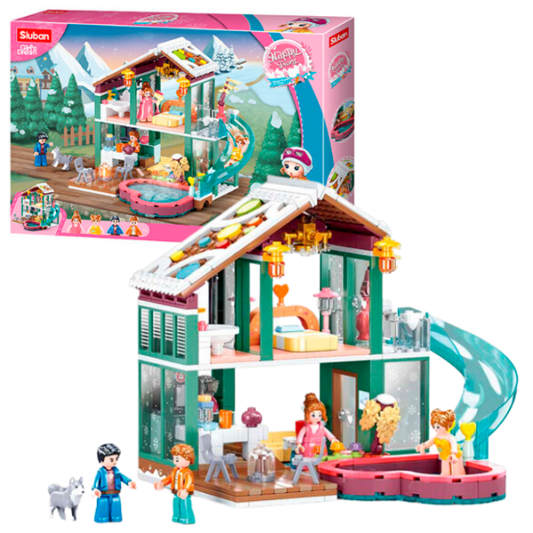 Constructor Sluban Holiday home Pink Numărul de piese 439, 6+ photo 2