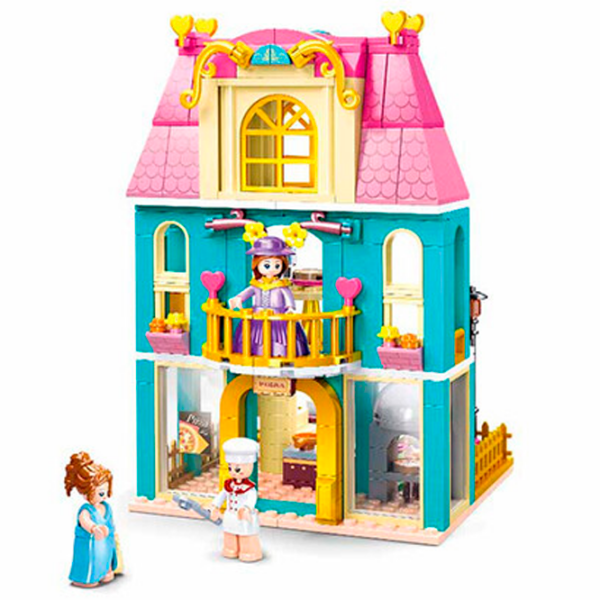 Constructor Sluban Pizzerie Multicolor Numărul de piese 287, 6+ photo 3