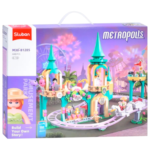 Constructor Sluban Amusement Park Multicolor Numărul de piese 448, 6+ photo 1