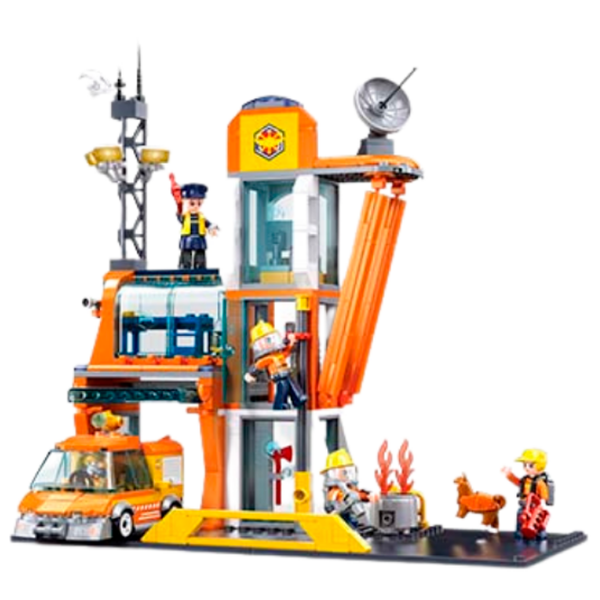 Constructor Sluban Fire Station Orange Numărul de piese 407, 6+ photo 3