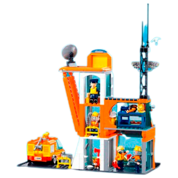 Constructor Sluban Fire Station Orange Numărul de piese 407, 6+ photo 4