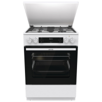 Aragaz Gorenje GKS6C71WF White Tipul plitei: Pe gaz, 71 l, Tipul cuptorului: Electric