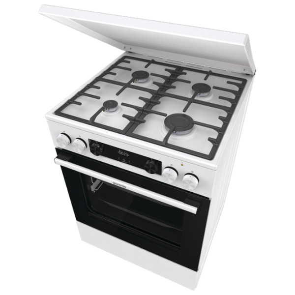 Aragaz Gorenje GKS6C71WF White Tipul plitei: Pe gaz, 71 l, Tipul cuptorului: Electric photo 5