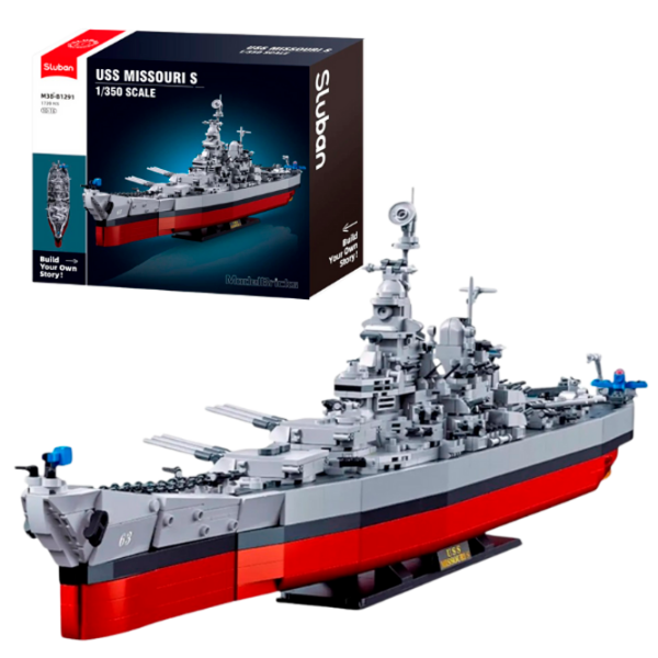 Constructor Sluban Military ship Gray Numărul de piese 1739, 12+ photo 2