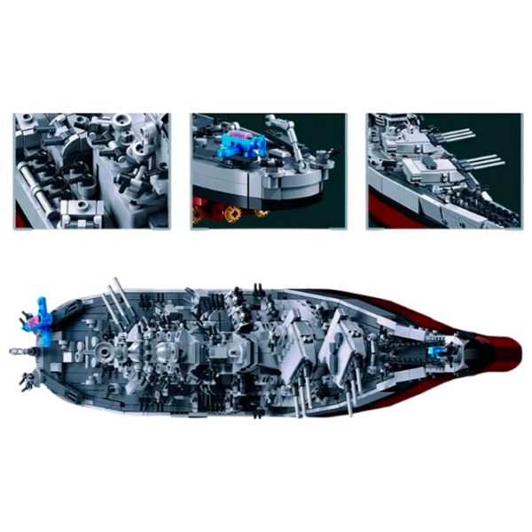 Constructor Sluban Military ship Gray Numărul de piese 1739, 12+ photo 5