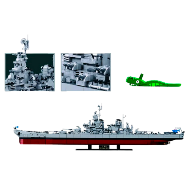 Constructor Sluban Military ship Gray Numărul de piese 1739, 12+ photo 7
