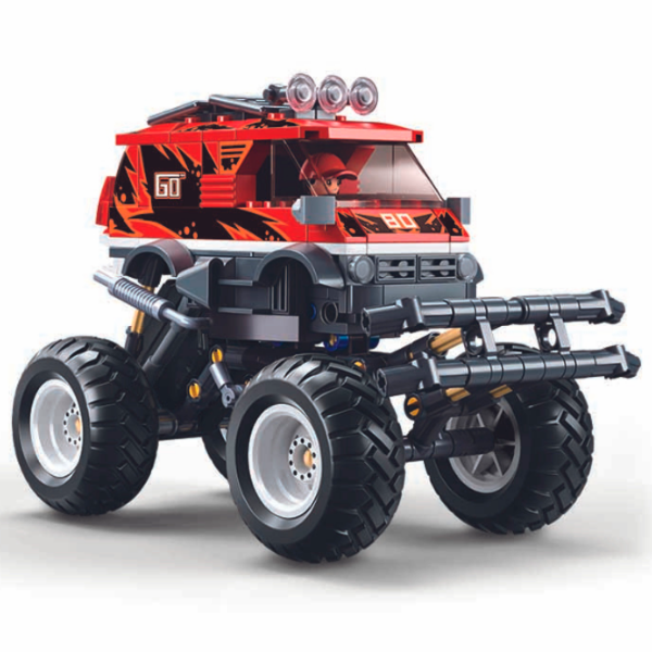 Constructor Sluban Monster Truck Red Numărul de piese 261, 6+ photo 3