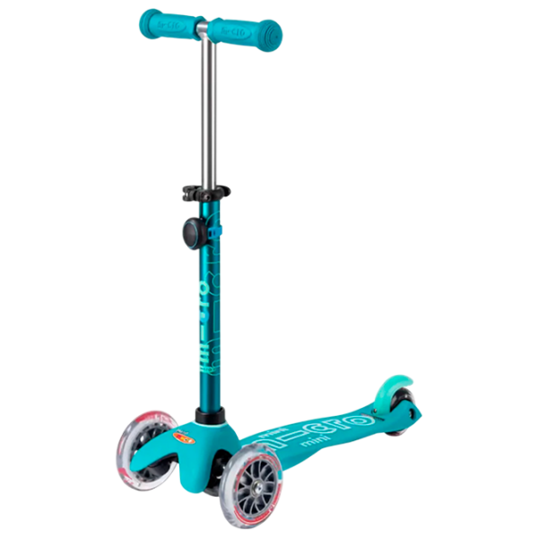 Trotinetă pentru copii cu două roți Micro Smart (MMD127) Aqua 2 ani, 50 kg, Din PU photo 1