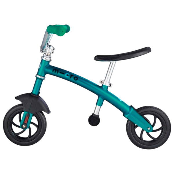 Bicicletă fără pedale Micro G-Bike Chopper Deluxe 7.8" Aqua Black  / Pentru copii photo 4