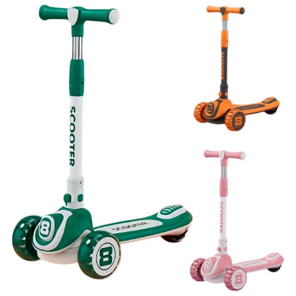 Trotinetă pentru copii cu trei roți Scooter BW668 (BW668) Multicolor 3 ani, 50 kg,  photo 1