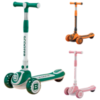 Trotinetă pentru copii cu trei roți Scooter BW668 (BW668) Multicolor 3 ani, 50 kg, 