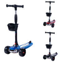 Trotinetă pentru copii cu trei roți Scooter 2100004-6P (2100004-6P) Multicolor 3 ani, 50 kg, 