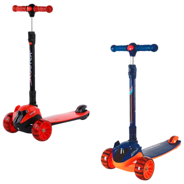 Trotinetă pentru copii cu trei roți Scooter 2610010-6P (2610010-6P) Multicolor 3 ani, 50 kg, Din PU photo 1