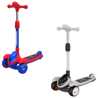 Trotinetă pentru copii cu trei roți Scooter 2610017-6P (2610017-6P) Multicolor 3 ani, 50 kg, Din PU