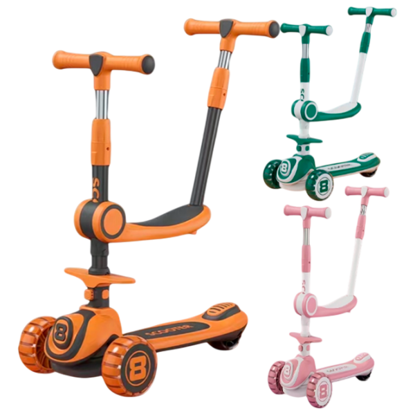 Trotinetă pentru copii cu trei roți Scooter BW670 (BW670) Multicolor 3 ani, 50 kg,  photo 1