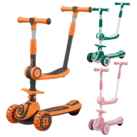 Trotinetă pentru copii cu trei roți Scooter BW670 (BW670) Multicolor 3 ani, 50 kg, 