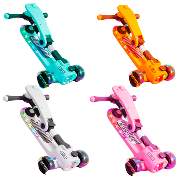 Trotinetă pentru copii cu trei roți Scooter BW2023z (BW2023z) Multicolor 3 ani, 50 kg, Din PU photo 3