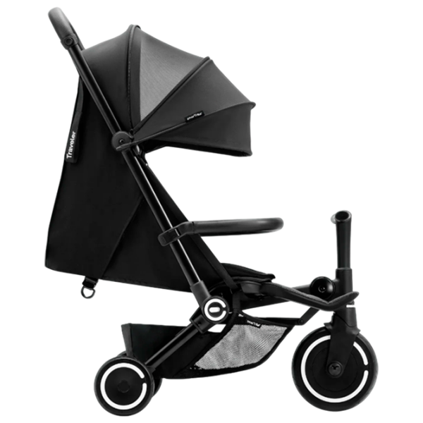 Детский трёхколёсный самокат SmarTrike Xtend Traveler 4in1 (6M-4Y) Черный 6 месяцев, 22 кг, Полиуретановые photo 3