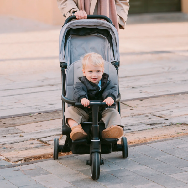 Детский трёхколёсный самокат SmarTrike Xtend Traveler 4in1 (6M-4Y) Черный 6 месяцев, 22 кг, Полиуретановые photo 6