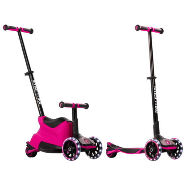 Детский трёхколёсный самокат SmarTrike Xtend Scooter Ride-on (12M-12Y) Розовый 1 год, 50 кг, Полиуретановые photo 2