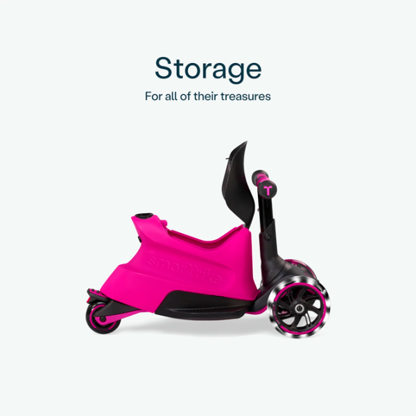Детский трёхколёсный самокат SmarTrike Xtend Scooter Ride-on (12M-12Y) Розовый 1 год, 50 кг, Полиуретановые photo 4