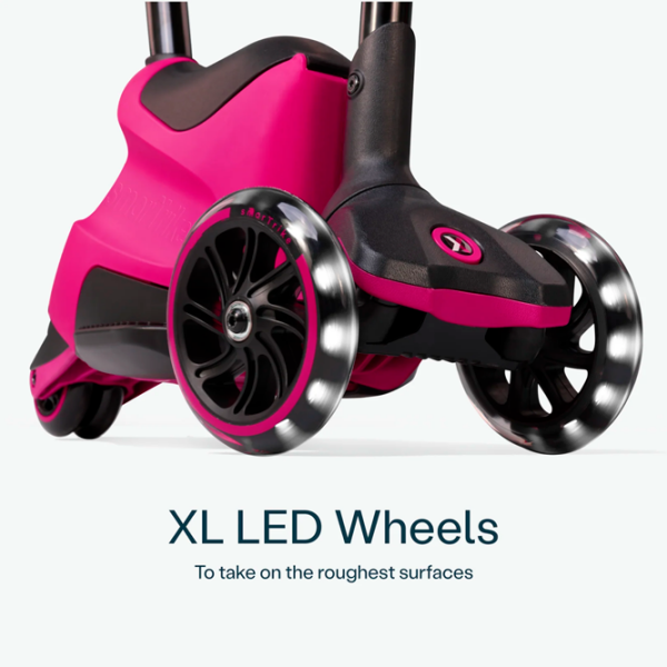 Детский трёхколёсный самокат SmarTrike Xtend Scooter Ride-on (12M-12Y) Розовый 1 год, 50 кг, Полиуретановые photo 5