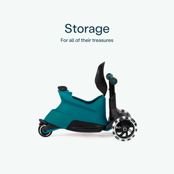 Детский трёхколёсный самокат SmarTrike Xtend Scooter Ride-on (12M-12Y) Бирюзовый 1 год, 50 кг, Полиуретановые photo 5