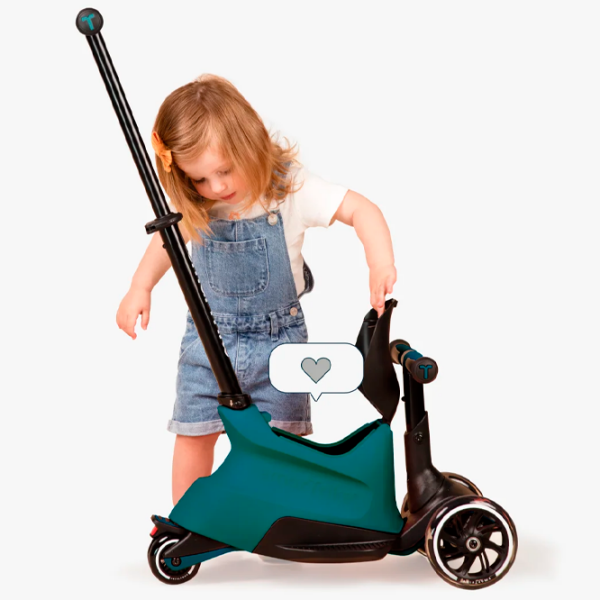 Детский трёхколёсный самокат SmarTrike Xtend Scooter Ride-on (12M-12Y) Бирюзовый 1 год, 50 кг, Полиуретановые photo 8