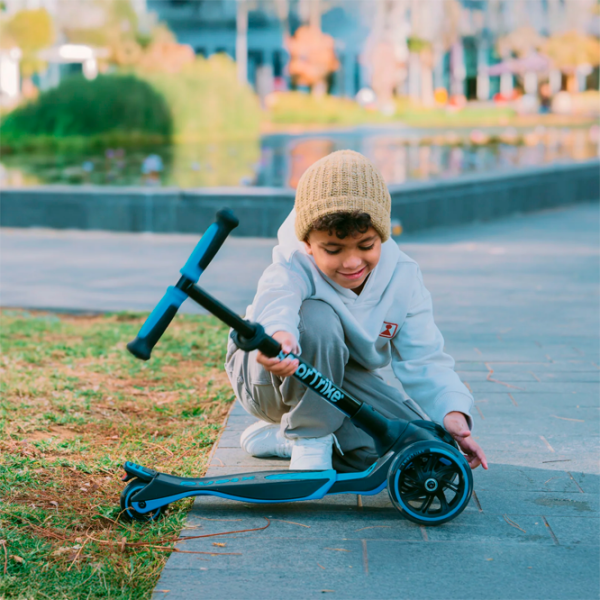 Детский трёхколёсный самокат SmarTrike Xtend Scooter (3Y-12Y) Синий 3 года, , Полиуретановые photo 7