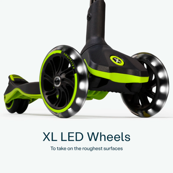 Детский трёхколёсный самокат SmarTrike Xtend Scooter (3Y-12Y) Лаймовый 3 года, , Полиуретановые photo 3