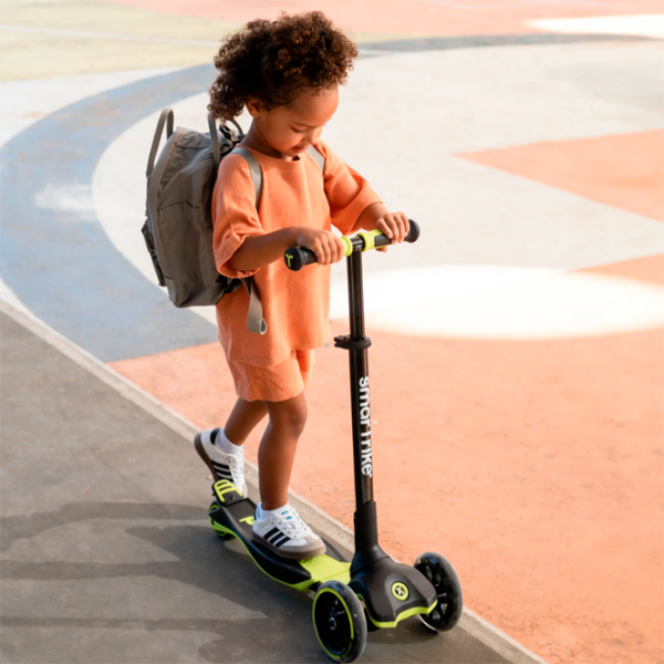 Детский трёхколёсный самокат SmarTrike Xtend Scooter (3Y-12Y) Лаймовый 3 года, , Полиуретановые photo 6