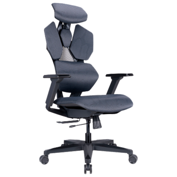 Игровое кресло LUMI Comfy Mesh CH09-9 Черный Серый  photo 1