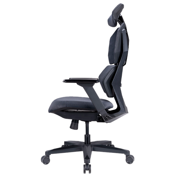 Игровое кресло LUMI Comfy Mesh CH09-9 Черный Серый  photo 6